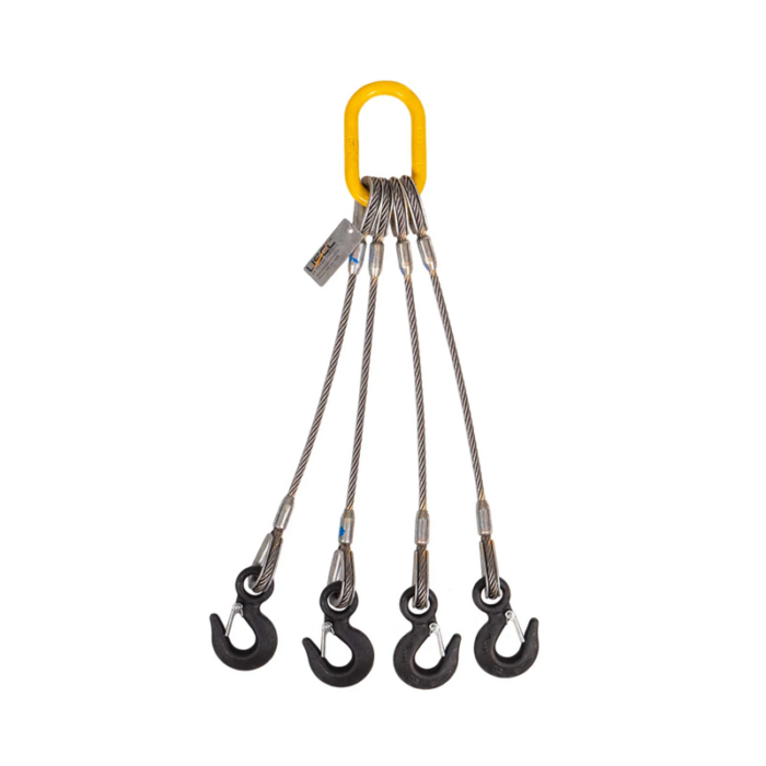 Строп тэнжээ - 4 салаа, 10000кг, 4м /Ø20мм (Wire Rope Sling)