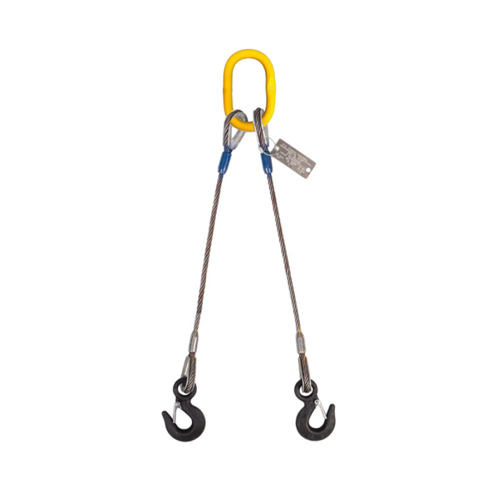 Строп тэнжээ - 2 салаа, 16500кг, 7м /Ø32мм (Wire Rope Sling)