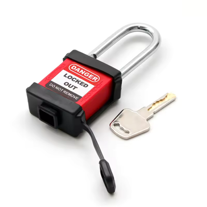 Аюулгүйн цоож 6мм (Safety Padlock-Black dustproof cover B type, Zinc alloy cylinder, 2 keys/lock