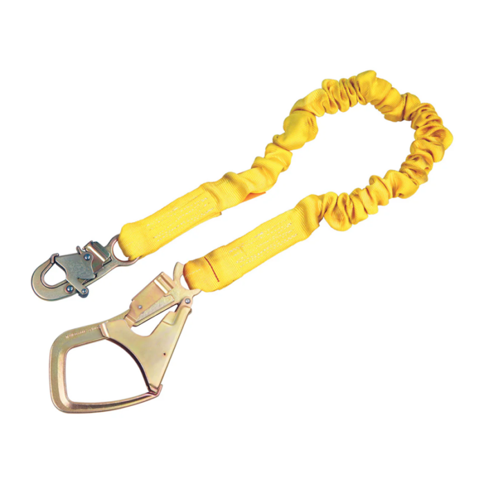 Бүсний оосор уналт сааруулагчтай шар - Safety lanyard with Energy Absorber 30мм, 30кN, EN355